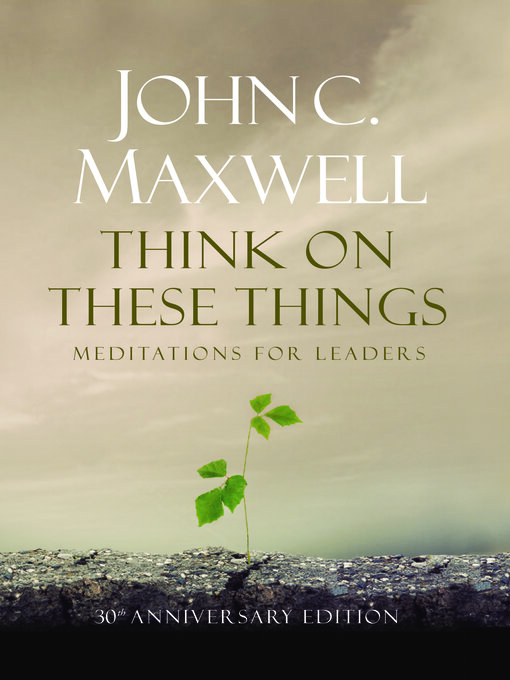 Cover image for Think on These Things